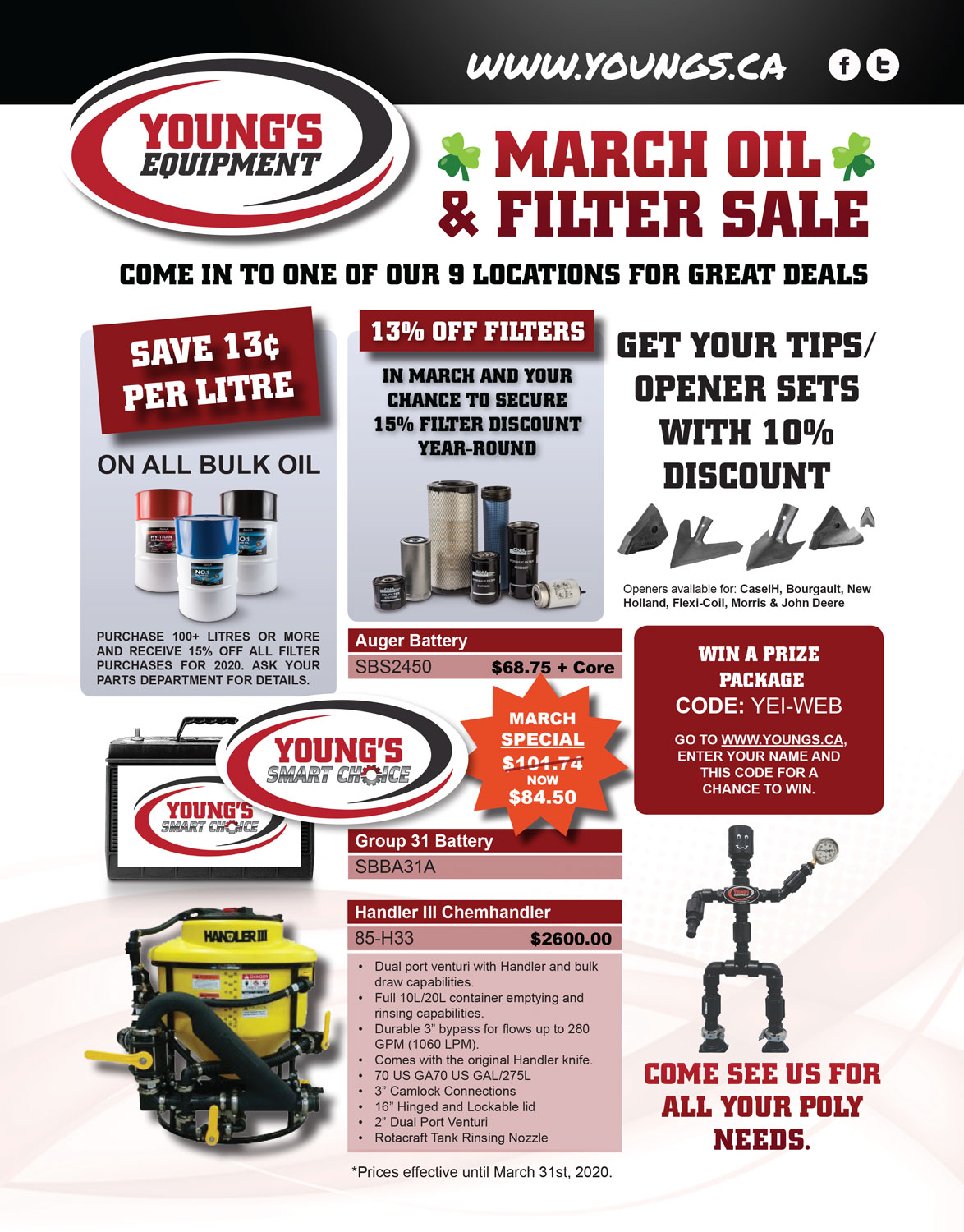 Parts Youngs Equipment Inc Saskatchewan's Largest Case IH AG Dealer